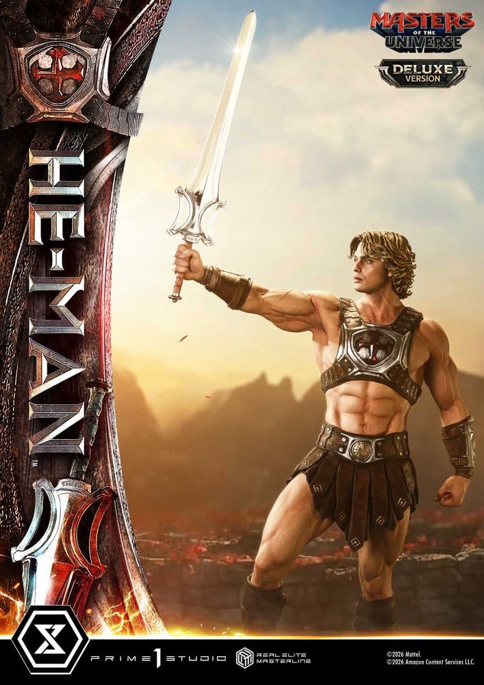 Masters of the Universe (2026 Film) Real Elite Masterline Series Statue 1/3 He-Man Deluxe Version 117 cm