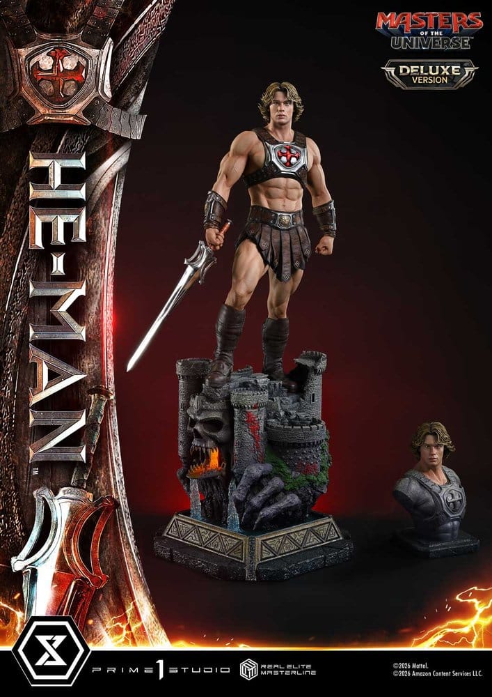 Masters of the Universe (2026 Film) Real Elite Masterline Series Statue 1/3 He-Man Deluxe Version 117 cm