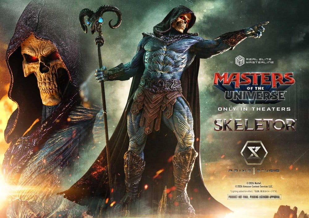 Les Maîtres de l'univers (2026 Film) Real Elite Masterline Series Statue 1/3 Skeletor 95 cm