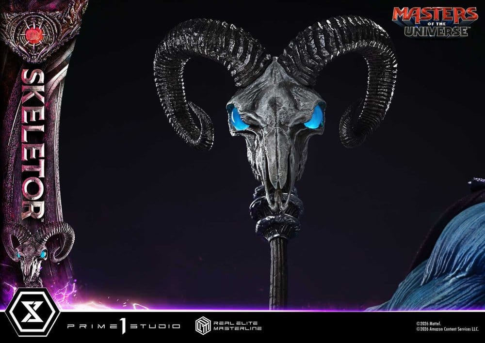 Les Maîtres de l'univers (2026 Film) Real Elite Masterline Series Statue 1/3 Skeletor Bonus Version 96 cm
