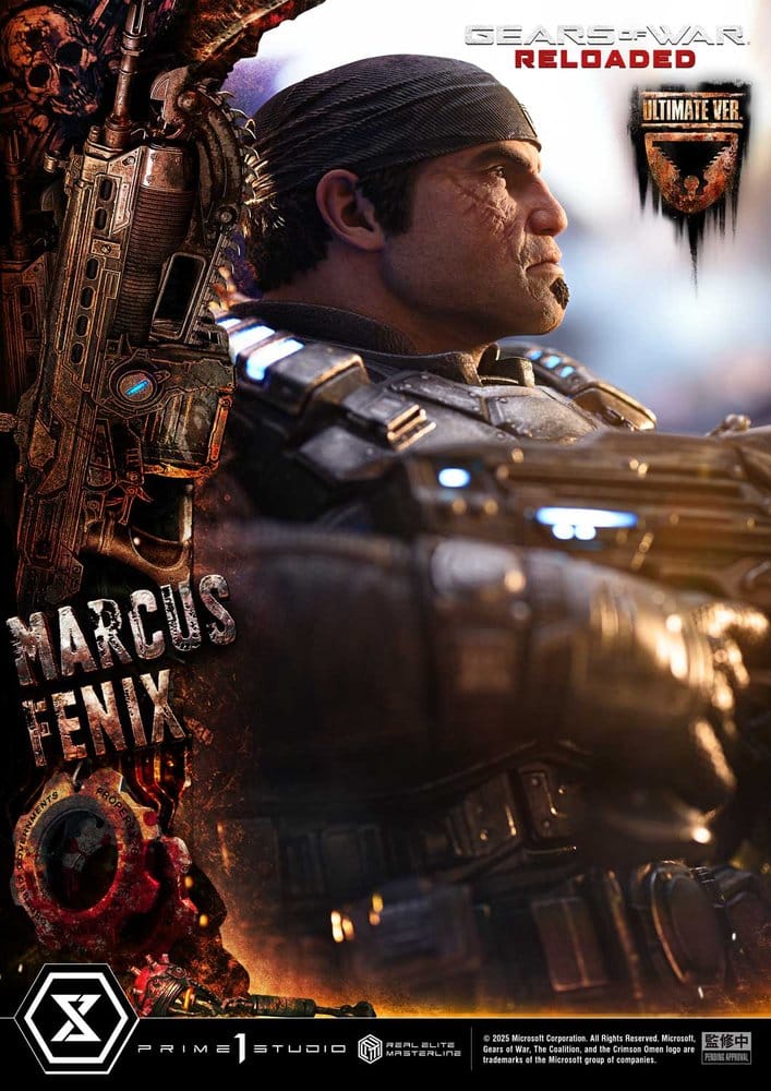 Gears of War: Reloaded statuette Real Elite Masterline Series 1/3 Marcus Fenix Ultimate Version 97 cm