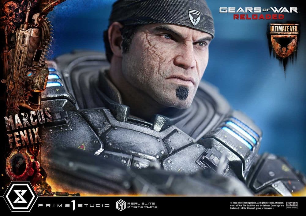 Gears of War: Reloaded statuette Real Elite Masterline Series 1/3 Marcus Fenix Ultimate Version 97 cm
