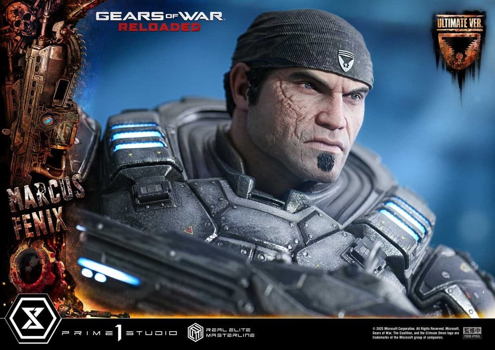 Gears of War: Reloaded statuette Real Elite Masterline Series 1/3 Marcus Fenix Ultimate Version 97 cm