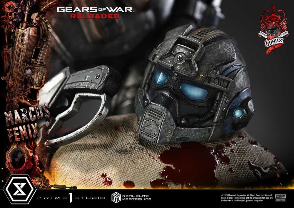 Gears of War: Reloaded statuette Real Elite Masterline Series 1/3 Marcus Fenix Ultimate Bonus Version 97 cm