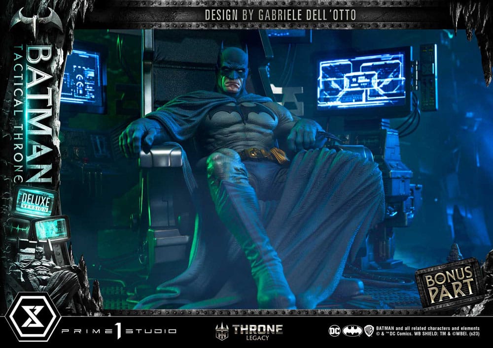 DC Comics statuette 1/3 Throne Legacy Collection Batman Tactical Throne Deluxe Bonus Version 57 cm