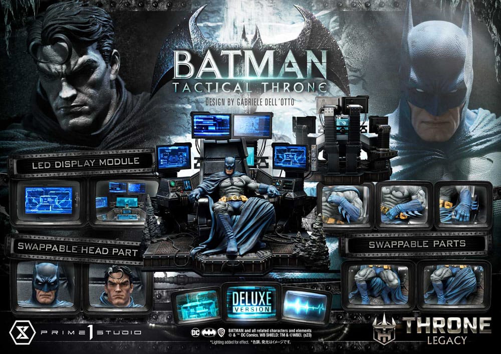 DC Comics statuette 1/3 Throne Legacy Collection Batman Tactical Throne Deluxe Bonus Version 57 cm