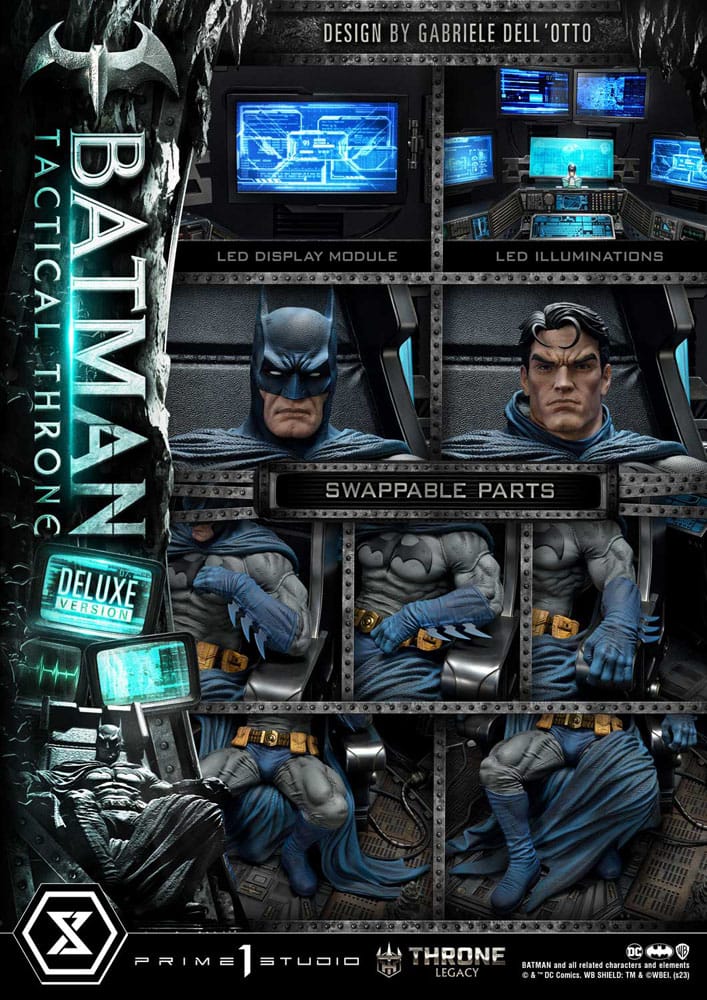 DC Comics statuette 1/3 Throne Legacy Collection Batman Tactical Throne Deluxe Bonus Version 57 cm