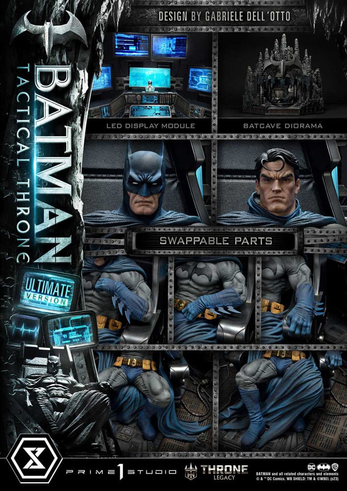 DC Comics statuette 1/3 Throne Legacy Collection Batman Tactical Throne Ultimate Bonus Version 57 cm