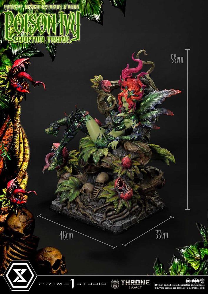 DC Comics statuette 1/4 Throne Legacy Collection Batman Poison Ivy Seduction Throne Deluxe Version 55 cm