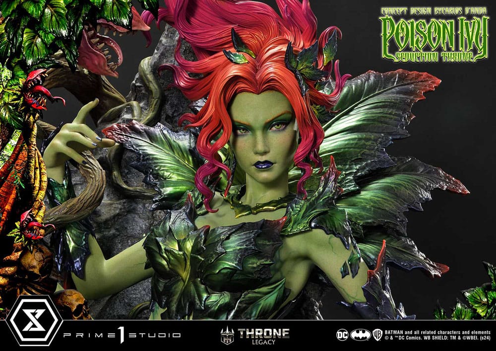 DC Comics statuette 1/4 Throne Legacy Collection Batman Poison Ivy Seduction Throne Deluxe Bonus Version 55 cm