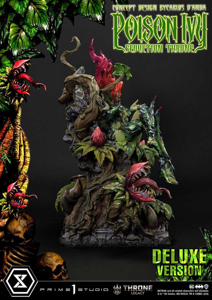 DC Comics statuette 1/4 Throne Legacy Collection Batman Poison Ivy Seduction Throne Deluxe Bonus Version 55 cm