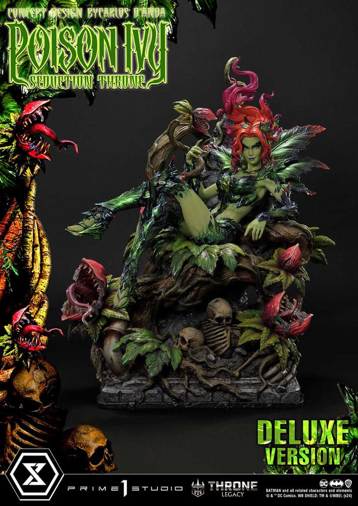 DC Comics statuette 1/4 Throne Legacy Collection Batman Poison Ivy Seduction Throne Deluxe Bonus Version 55 cm