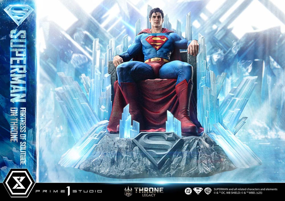 DC Comics statuette 1/4 Throne Legacy Collection Superman Fortress of Solitude on Throne (Design by Gabriele Dell'Otto) 52 cm