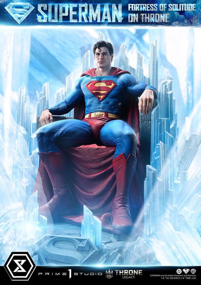 DC Comics statuette 1/4 Throne Legacy Collection Superman Fortress of Solitude on Throne (Design by Gabriele Dell'Otto) 52 cm