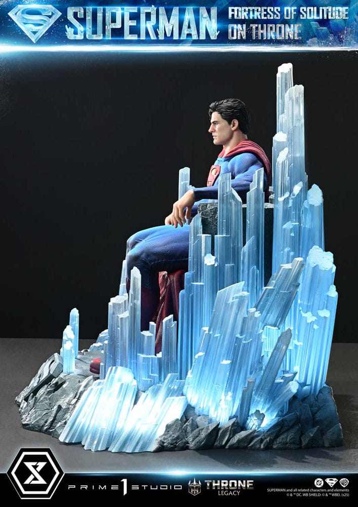 DC Comics statuette 1/4 Throne Legacy Collection Superman Fortress of Solitude on Throne (Design by Gabriele Dell'Otto) 52 cm