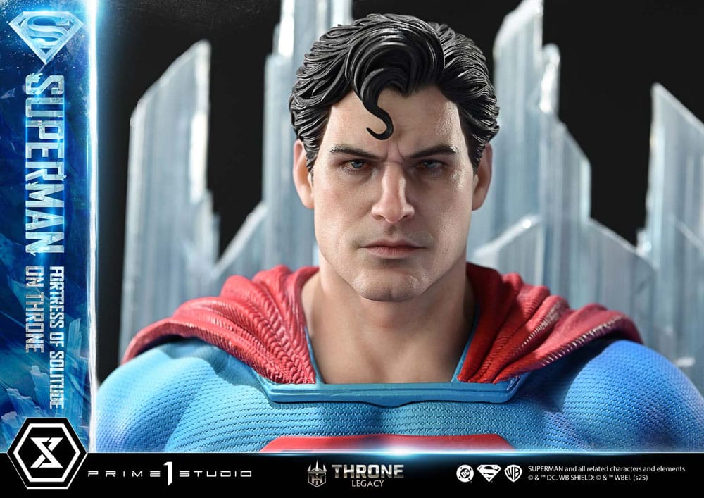 DC Comics statuette 1/4 Throne Legacy Collection Superman Fortress of Solitude on Throne (Design by Gabriele Dell'Otto) 52 cm