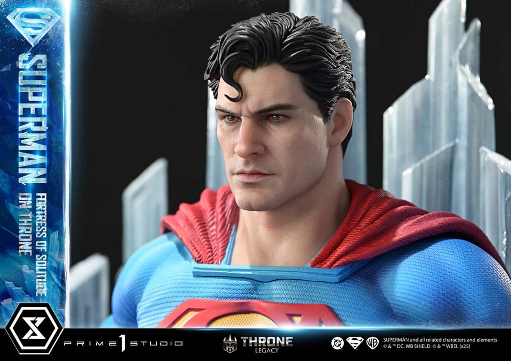 DC Comics statuette 1/4 Throne Legacy Collection Superman Fortress of Solitude on Throne (Design by Gabriele Dell'Otto) 52 cm