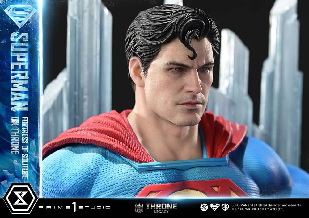 DC Comics statuette 1/4 Throne Legacy Collection Superman Fortress of Solitude on Throne (Design by Gabriele Dell'Otto) 52 cm