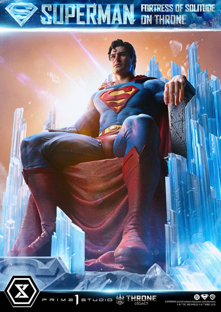 DC Comics statuette 1/4 Throne Legacy Collection Superman Fortress of Solitude on Throne (Design by Gabriele Dell'Otto) 52 cm