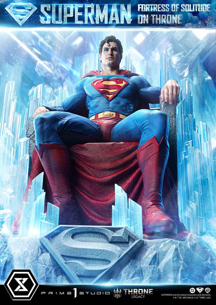 DC Comics statuette 1/4 Throne Legacy Collection Superman Fortress of Solitude on Throne (Design by Gabriele Dell'Otto) 52 cm