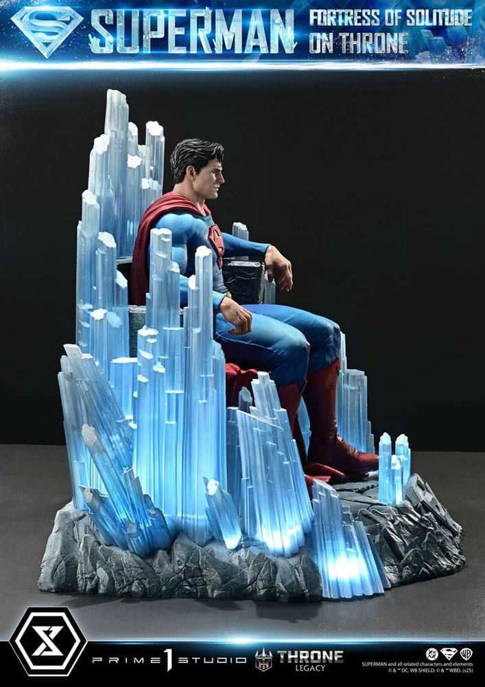 DC Comics statuette 1/4 Throne Legacy Collection Superman Fortress of Solitude on Throne (Design by Gabriele Dell'Otto) 52 cm