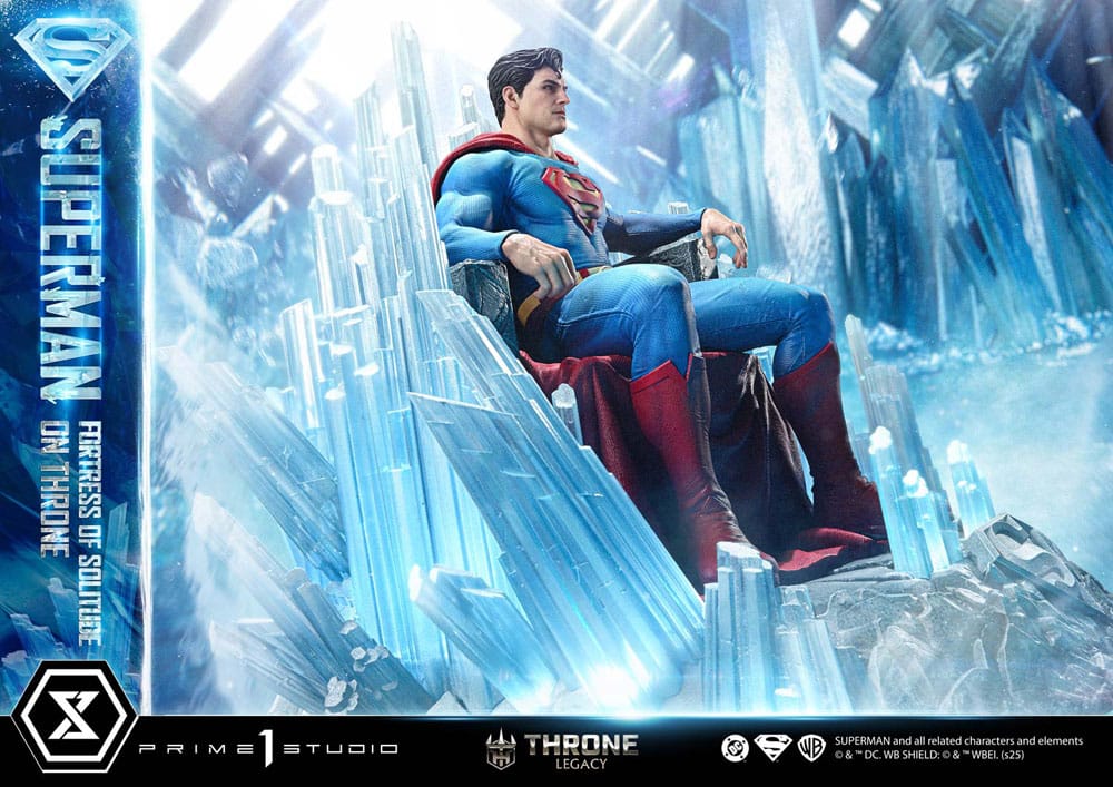 DC Comics statuette 1/4 Throne Legacy Collection Superman Fortress of Solitude on Throne (Design by Gabriele Dell'Otto) 52 cm