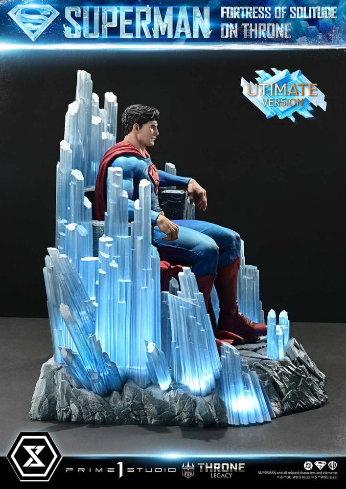 DC Comics statuette 1/4 Throne Legacy Collection Superman Fortress of Solitude on Throne (Design by Gabriele Dell'Otto) Ultimate Version 52 cm