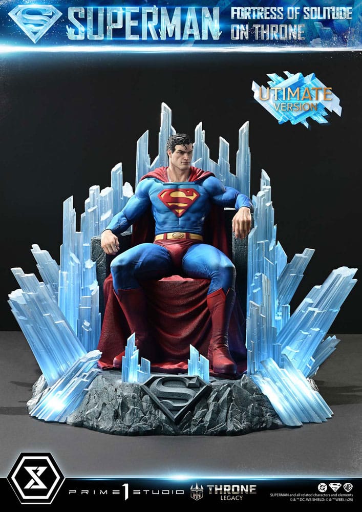 DC Comics statuette 1/4 Throne Legacy Collection Superman Fortress of Solitude on Throne (Design by Gabriele Dell'Otto) Ultimate Bonus Version