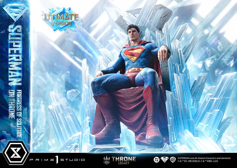 DC Comics statuette 1/4 Throne Legacy Collection Superman Fortress of Solitude on Throne (Design by Gabriele Dell'Otto) Ultimate Bonus Version