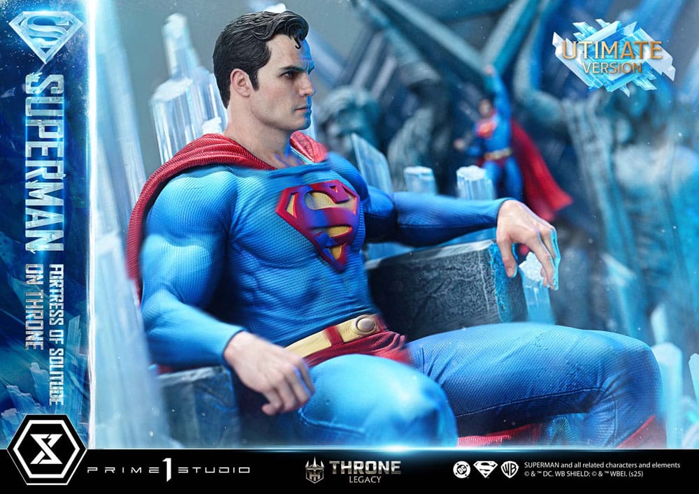 DC Comics statuette 1/4 Throne Legacy Collection Superman Fortress of Solitude on Throne (Design by Gabriele Dell'Otto) Ultimate Bonus Version