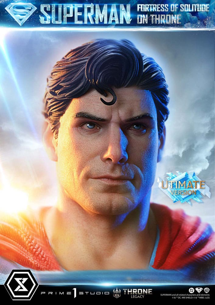 DC Comics statuette 1/4 Throne Legacy Collection Superman Fortress of Solitude on Throne (Design by Gabriele Dell'Otto) Ultimate Bonus Version