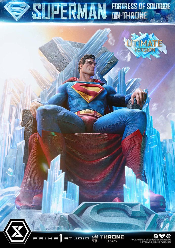 DC Comics statuette 1/4 Throne Legacy Collection Superman Fortress of Solitude on Throne (Design by Gabriele Dell'Otto) Ultimate Bonus Version
