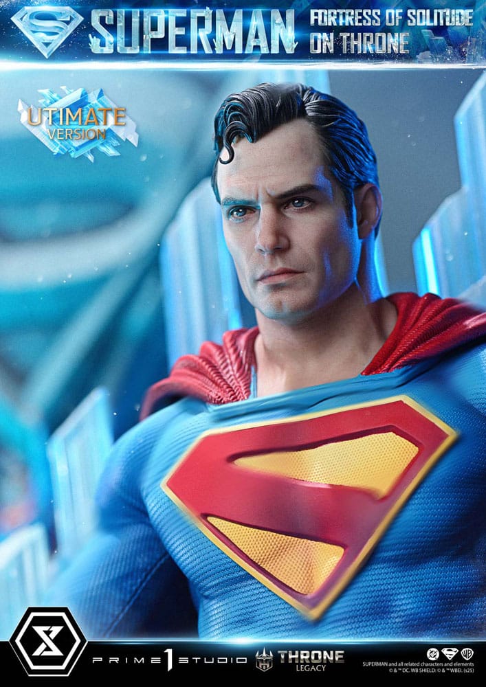DC Comics statuette 1/4 Throne Legacy Collection Superman Fortress of Solitude on Throne (Design by Gabriele Dell'Otto) Ultimate Bonus Version