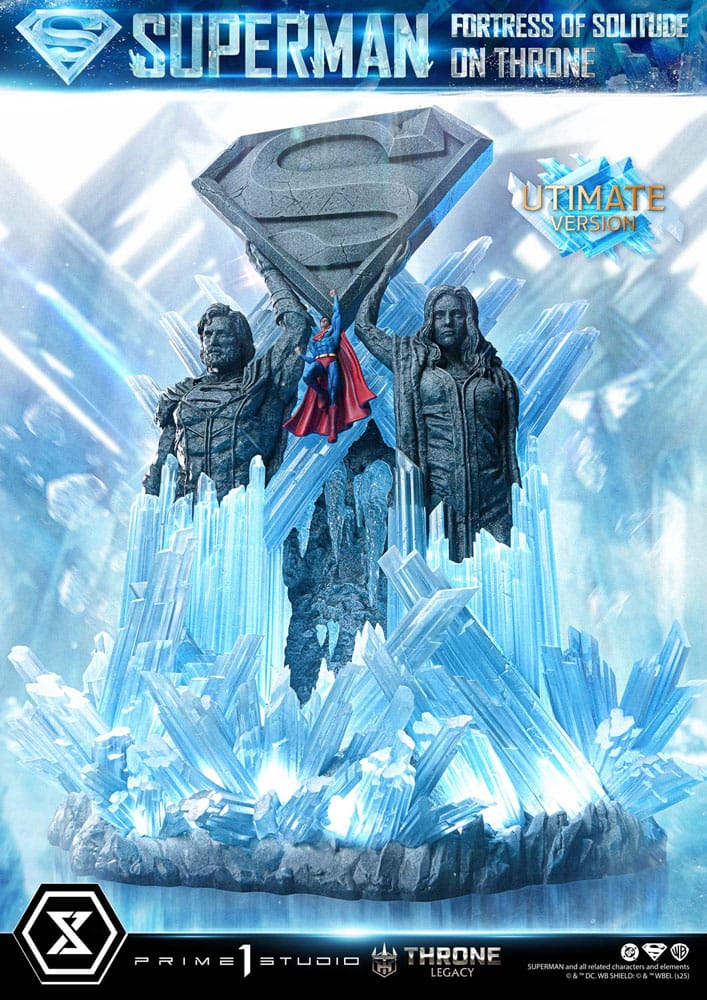 DC Comics statuette 1/4 Throne Legacy Collection Superman Fortress of Solitude on Throne (Design by Gabriele Dell'Otto) Ultimate Bonus Version