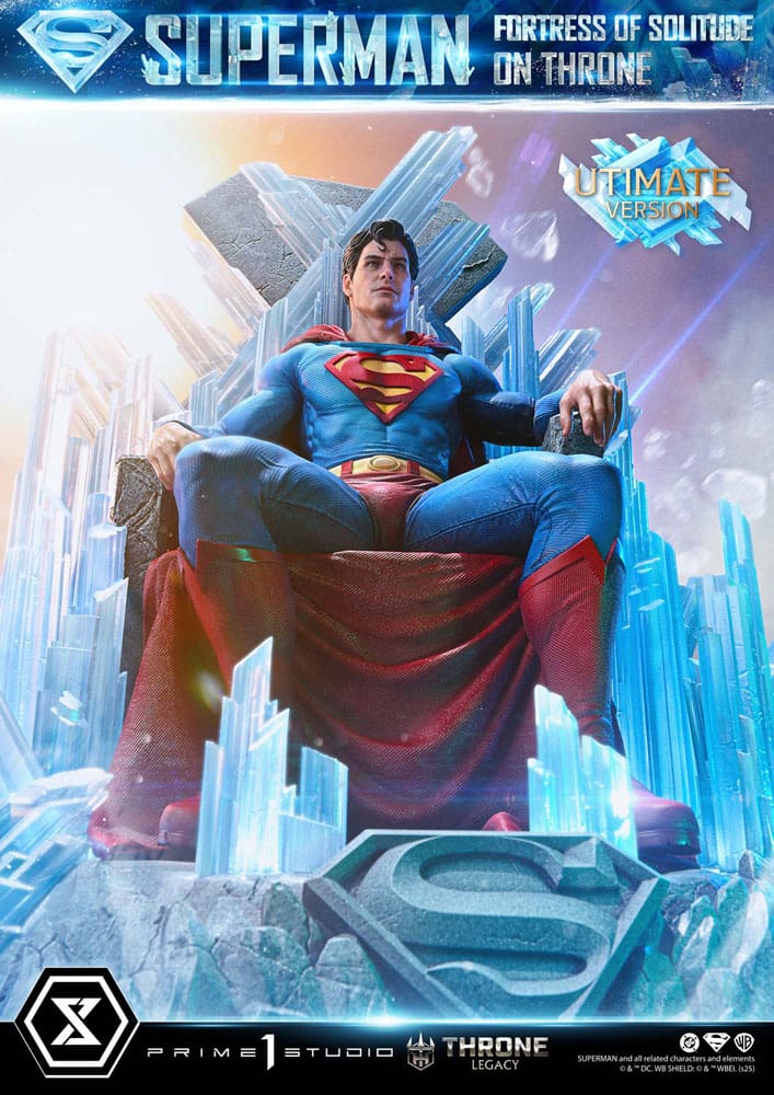 DC Comics statuette 1/4 Throne Legacy Collection Superman Fortress of Solitude on Throne (Design by Gabriele Dell'Otto) Ultimate Bonus Version