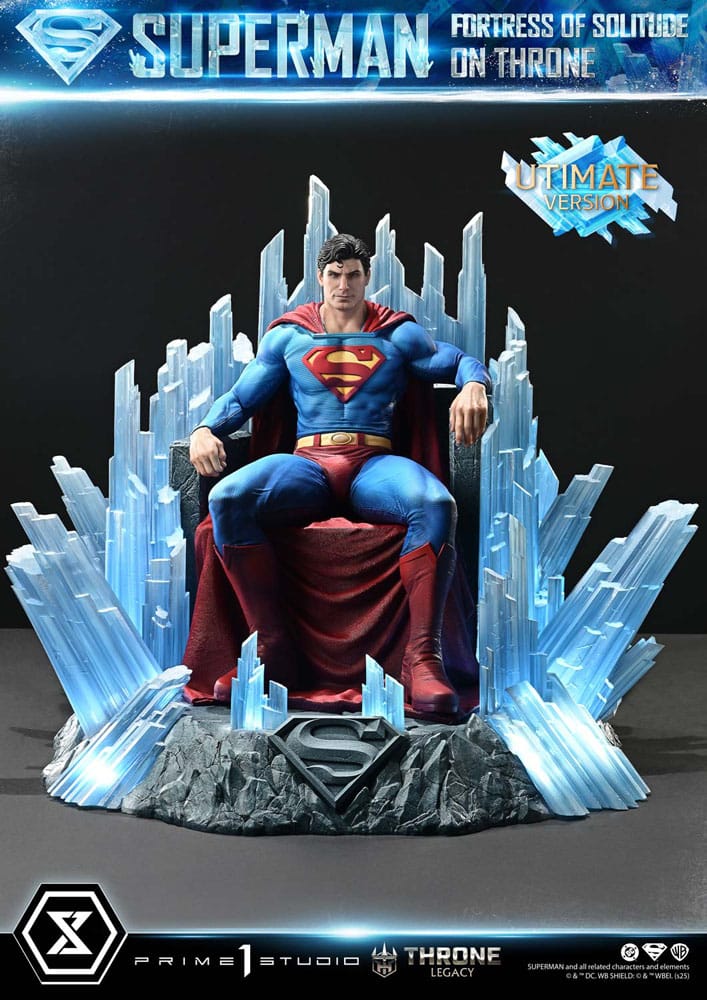 DC Comics statuette 1/4 Throne Legacy Collection Superman Fortress of Solitude on Throne (Design by Gabriele Dell'Otto) Ultimate Bonus Version
