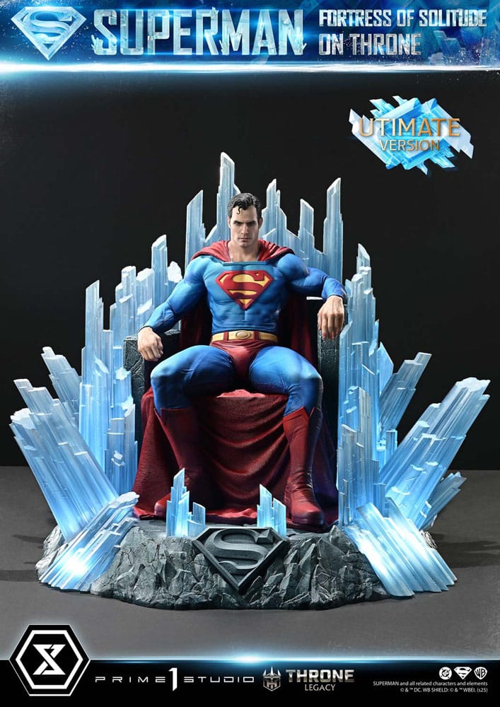DC Comics statuette 1/4 Throne Legacy Collection Superman Fortress of Solitude on Throne (Design by Gabriele Dell'Otto) Ultimate Bonus Version