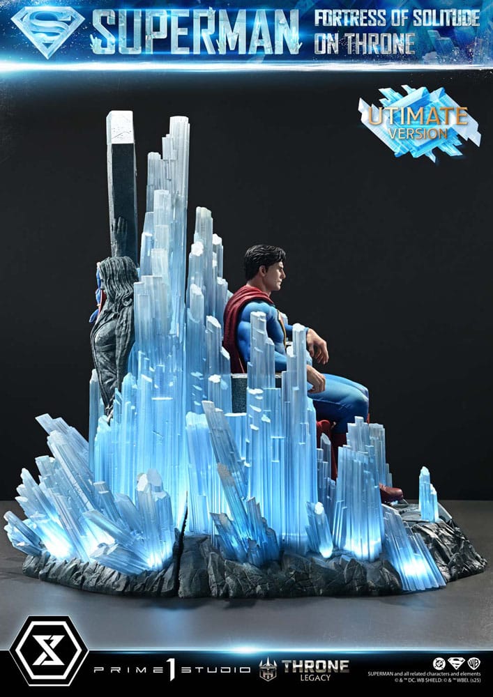 DC Comics statuette 1/4 Throne Legacy Collection Superman Fortress of Solitude on Throne (Design by Gabriele Dell'Otto) Ultimate Bonus Version