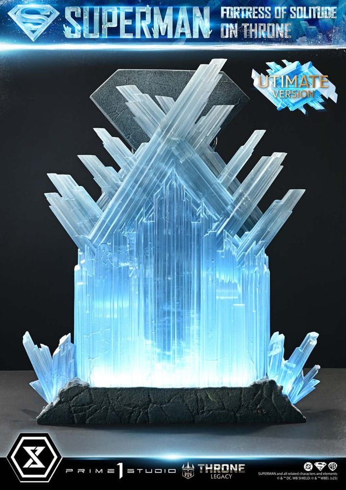 DC Comics statuette 1/4 Throne Legacy Collection Superman Fortress of Solitude on Throne (Design by Gabriele Dell'Otto) Ultimate Bonus Version