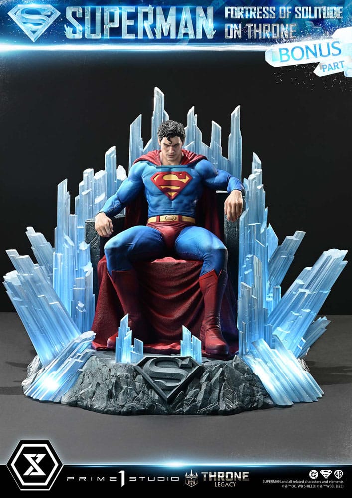 DC Comics statuette 1/4 Throne Legacy Collection Superman Fortress of Solitude on Throne (Design by Gabriele Dell'Otto) Ultimate Bonus Version