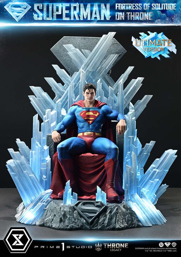 DC Comics statuette 1/4 Throne Legacy Collection Superman Fortress of Solitude on Throne (Design by Gabriele Dell'Otto) Ultimate Bonus Version