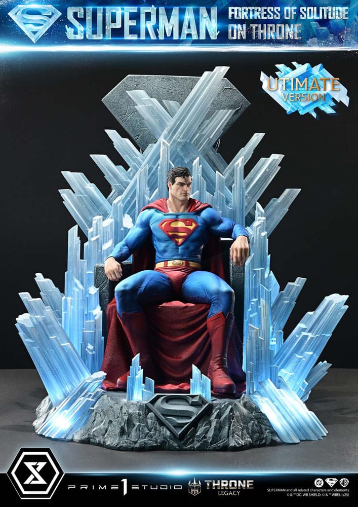 DC Comics statuette 1/4 Throne Legacy Collection Superman Fortress of Solitude on Throne (Design by Gabriele Dell'Otto) Ultimate Bonus Version