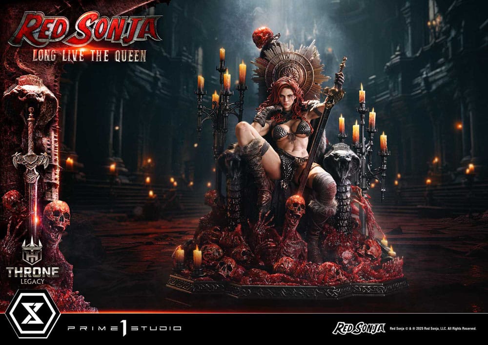 Red Sonja statuette 1/3 Throne Legacy Collection Red Sonja: Long Live the Queen 77 cm