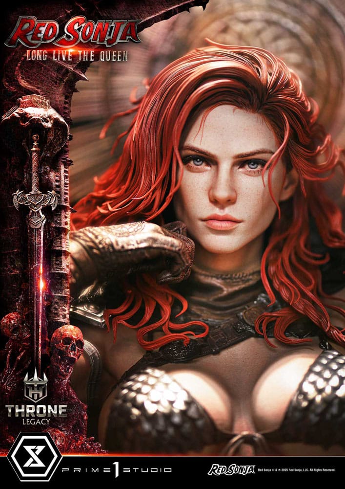 Red Sonja statuette 1/3 Throne Legacy Collection Red Sonja: Long Live the Queen 77 cm