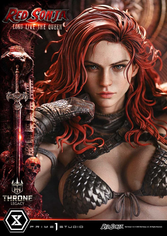 Red Sonja statuette 1/3 Throne Legacy Collection Red Sonja: Long Live the Queen 77 cm