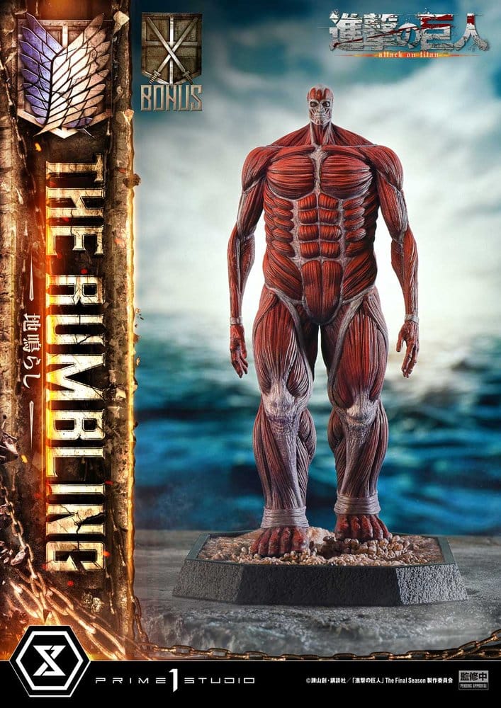 L´Attaque des Titans statuette Ultimate Diorama Masterline Series The Rumbling Bonus Version 64 cm