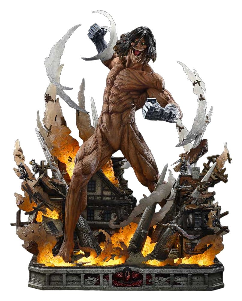 L'Attaque des Titans (TV animation) Ultimate Diorama Masterline Statue Eren Yeager Attack Titan 81 cm