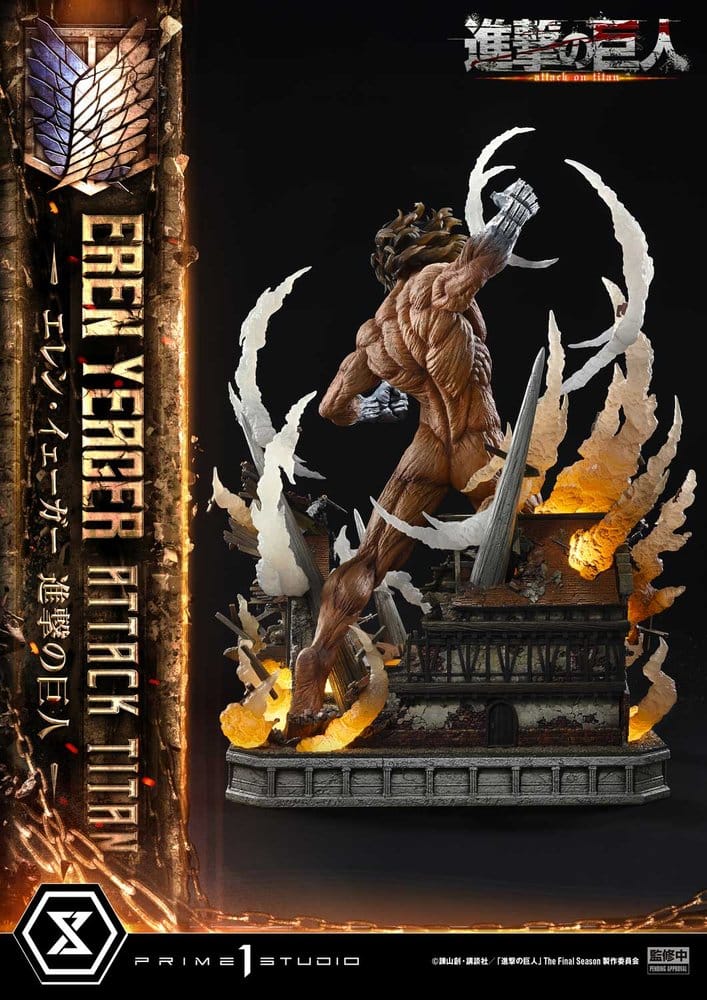 L'Attaque des Titans (TV animation) Ultimate Diorama Masterline Statue Eren Yeager Attack Titan 81 cm