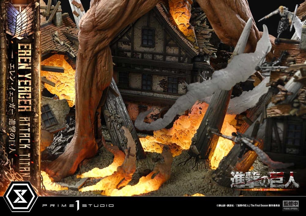 L'Attaque des Titans (TV animation) Ultimate Diorama Masterline Statue Eren Yeager Attack Titan 81 cm