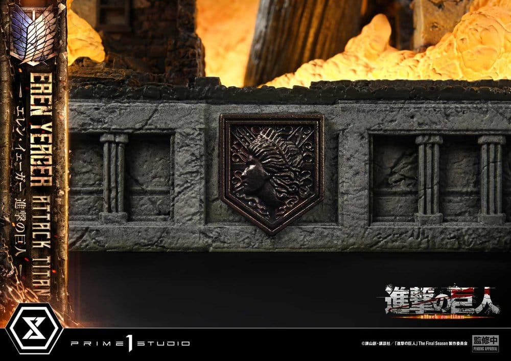 L'Attaque des Titans (TV animation) Ultimate Diorama Masterline Statue Eren Yeager Attack Titan 81 cm